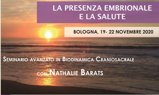 La presenza embrionale e la salute - Seminario con Nathalie Barats